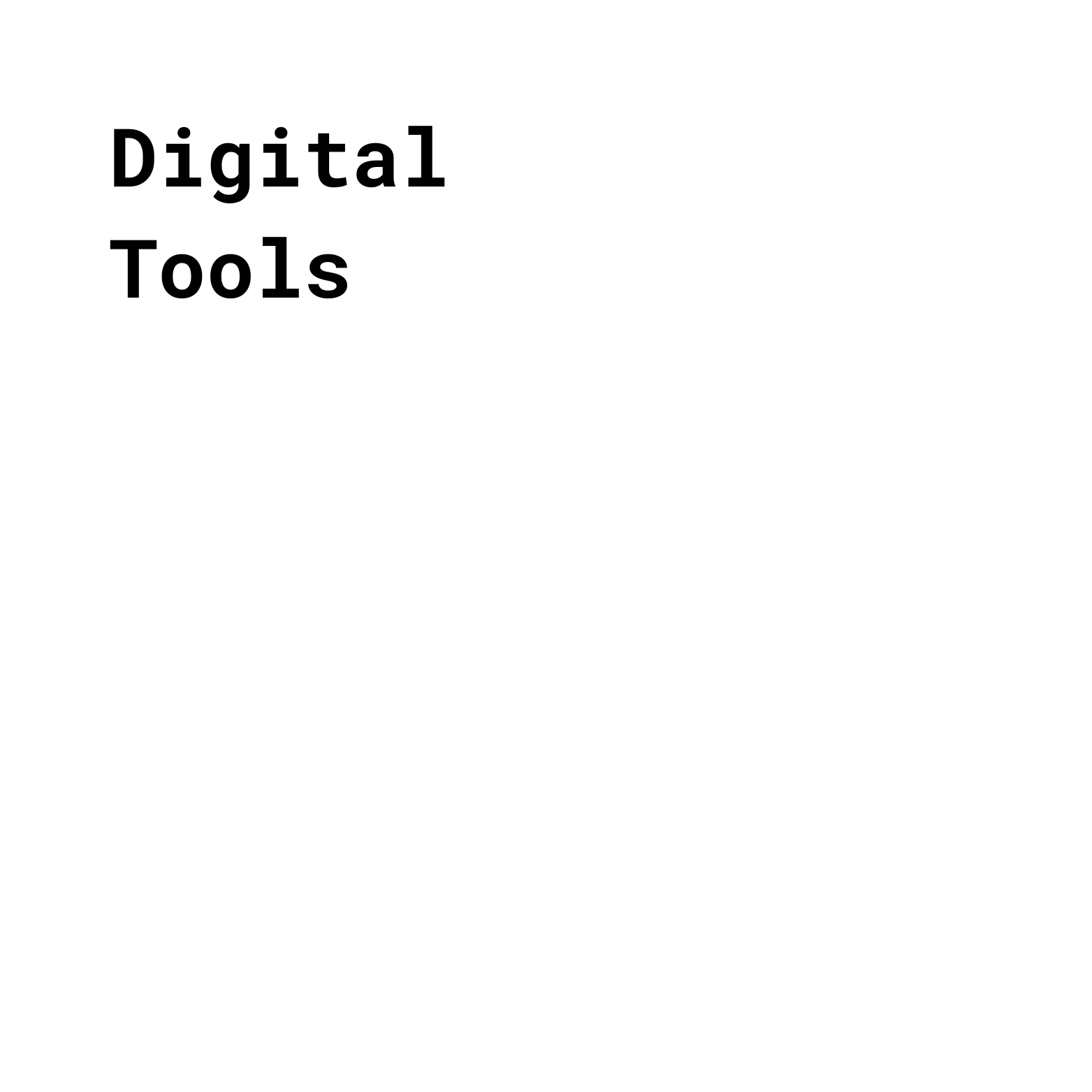 Digital Tools