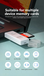 Tutew Multi Functional 2 In 1 High-speed USB 3.0/2.0 Card Reader Supports TF+SD Computer Tablet Camera Laptop Car Mounted